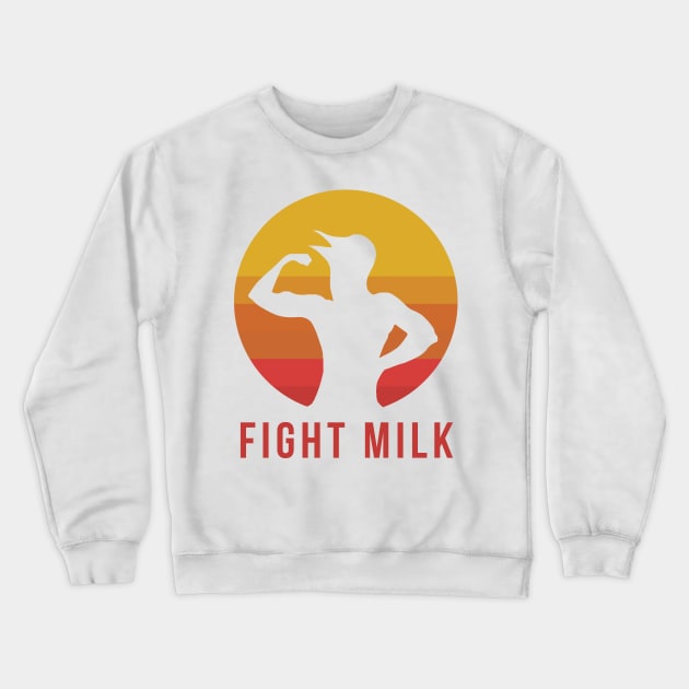 Fight Milk Crewneck Sweatshirt by blackboxclothes